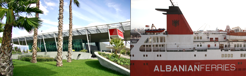 Mother Teresa International Airport and Albanian Ferry Line mother teresa international airport albania