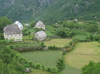 Stones Houses: Thethi, Albania thethi albania stone houses farms