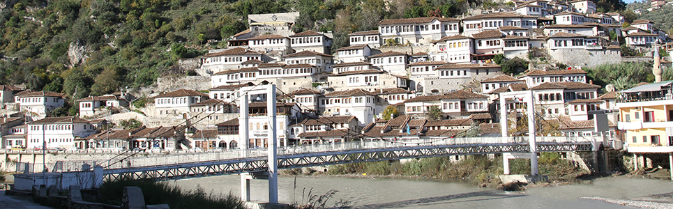 Modern Bridge of Berat, Albania berat mangalemi bridge